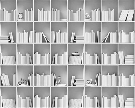 Modern Library Wallpaper