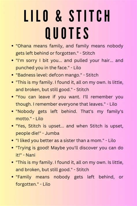 25 Memorable Lilo and Stitch Quotes