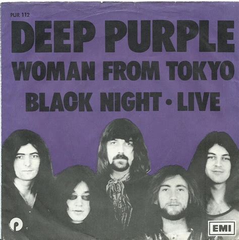 Deep Purple - Woman From Tokyo / Black Night (Live) (1973, Purple cover, Vinyl) | Discogs