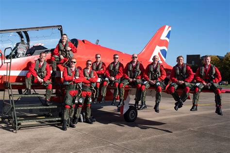 They're back! Red Arrows pilots return home for emotional reunion with ...