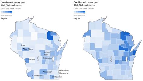 Two outbreaks · Covid in Wisconsin