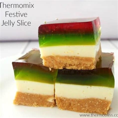 Thermomix Festive Jelly Slice - Thermobliss