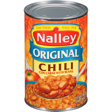 Nalley Original Chili Con Carne With Beans, 40 oz. - Walmart.com