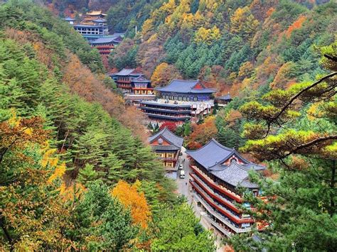 Guinsa Temple deep in the Sobaek Mountains Danyang County North ...