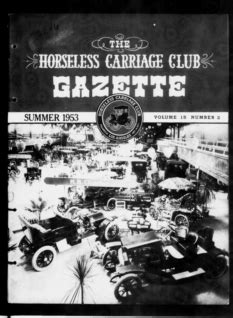 Horseless Carriage Club Of America Horseless Carriage Club Gazette Old Cars Magazine Vol. 15 No ...