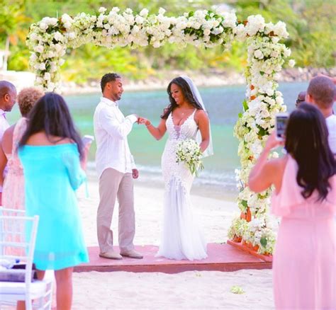 Details On Kenya Moore's Wedding Dress & St. Lucia Celebration - Essence