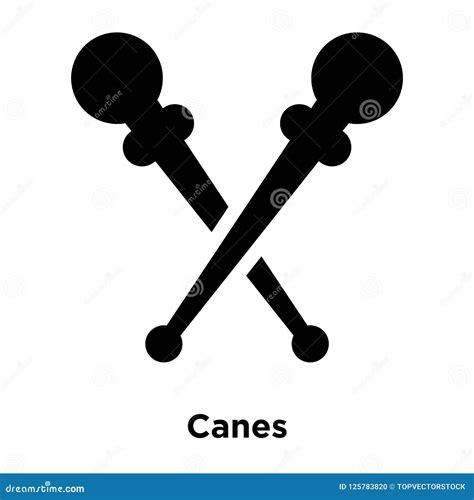 Canes Icon Vector Isolated on White Background, Logo Concept of Stock Vector - Illustration of ...