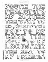 Best Friend Quotes Coloring Pages sketch template