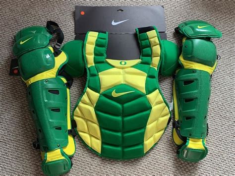 Nike Adult Catcher's Set Green Yellow | Baseball Catcher's Equipment