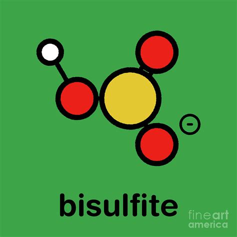 Bisulfite Anion Chemical Structure Photograph by Molekuul/science Photo Library