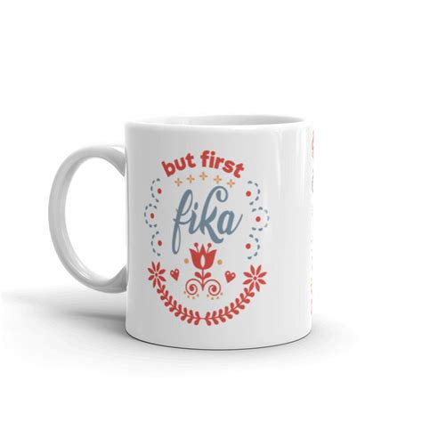 But First Fika Swedish Coffee Break Ceramic Mug - Etsy