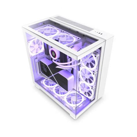 Nzxt H9 Elite Atx Mid Tower Cabinet White | PC Studio