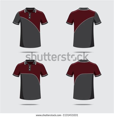 Polo Shirt Pattern Stock Vector (Royalty Free) 1131451031 | Shutterstock