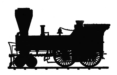 http://clipart-library.com/clipart/clipart/1143811.htm | Train silhouette, Vintage train, Clip art