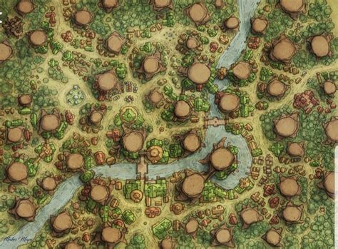 Pin by Jon Pfister on Encounter maps | Fantasy city map, Elven tree ...