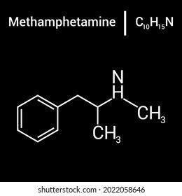 Chemical Structure Methamphetamine C10h15n Stock Vector (Royalty Free) 2022058646 | Shutterstock