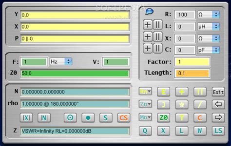 NetCalc - an RF Impedance Calculator 1.5 - Download, Screenshots