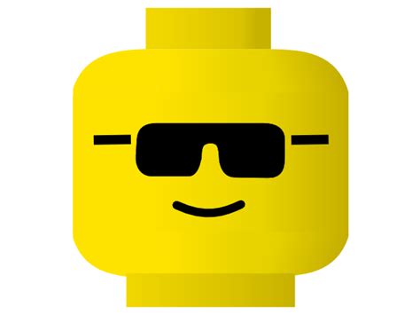 Cool Glass Emoji Lego Clipart Face