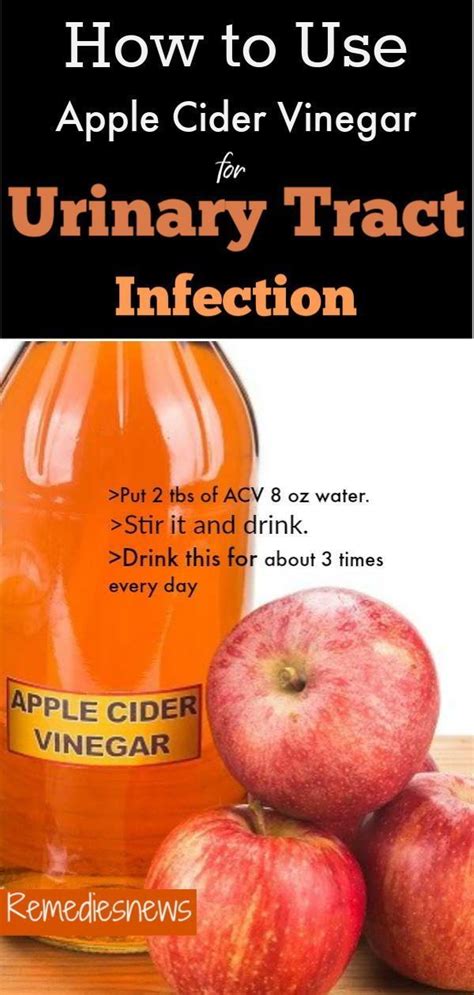 How to Use Apple Cider Vinegar for Urinary Tract Infection at home | Apple cider vinegar ...