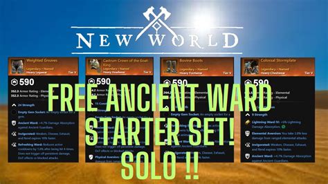 New World-Free Ancient Ward Starter set that you can Solo! - YouTube