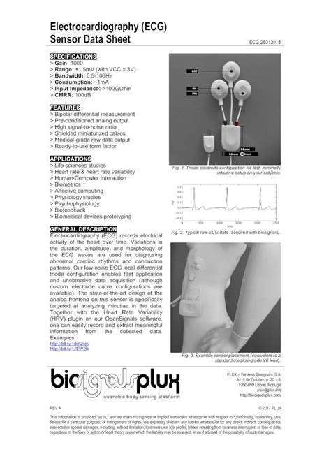 (PDF) Electrocardiography (ECG) Sensor Data Sheet - DOKUMEN.TIPS