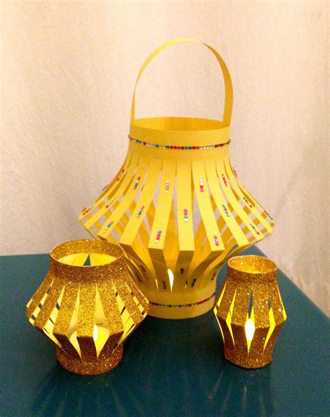 DIY: How To Make A Table Top Paper Craft Diwali Lantern - ANOKHI LIFE