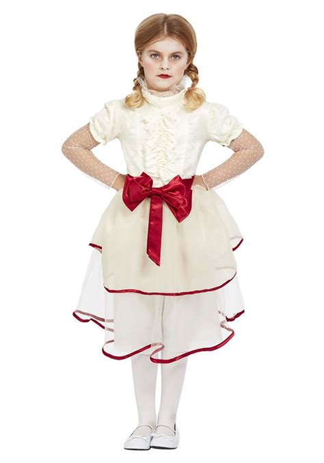 Creepy Doll Girl's Costume | Scary Kid's Costumes