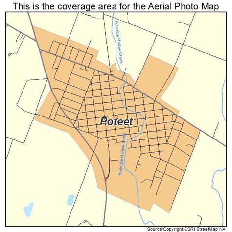 Aerial Photography Map of Poteet, TX Texas