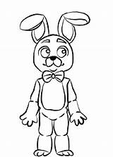 Nightmare Bonnie Coloring Pages sketch template