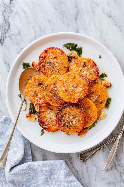 Roasted Butternut Squash Recipe – Butternut Squash with Garlic Butter ...