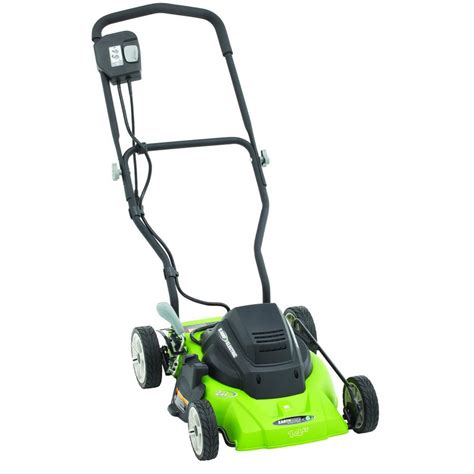 Earthwise 14 in. 120-Volt Corded Electric Walk Behind Push Lawn Mower-50214 - The Home Depot