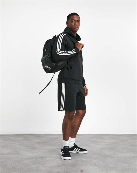 adidas 3 Stripes Fleece Hoodie | Premier Man