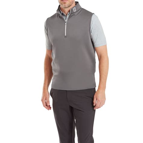 FootJoy Half-Zip Vest Gravel Golf Sweater | Golf Support