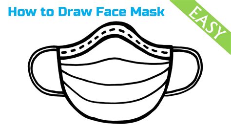 How to Draw Face Mask | Medical Mask Drawing Easy | Creative Drawing ...