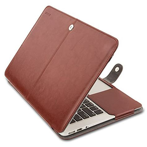 Mosiso MacBook Air 11 Sleeve, Premium PU Leather Book Cover Clip On ...