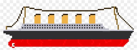 Rms Titanic With An Extra Smoke Stack - Titanic Pixel Art - Full Size ...