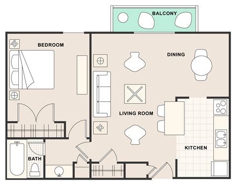 Floorplans – Oak Creek Apartments