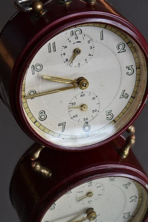 Vintage alarm clock stock image. Image of hour, dial - 28698353