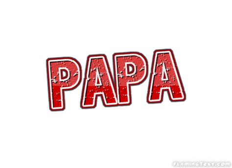 Papa Logo | Free Name Design Tool from Flaming Text