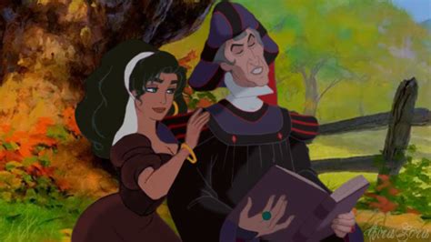 Frollo and Esmeralda - Something there by AiraChica on DeviantArt