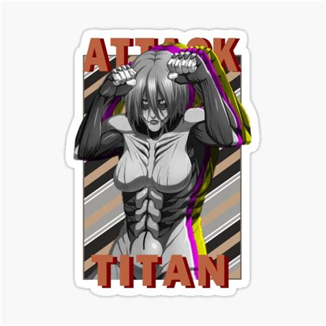 "Annie Leonhart Titan Form The Female Titan Attack on Titan Shingeki no Kyojin Design" Sticker ...