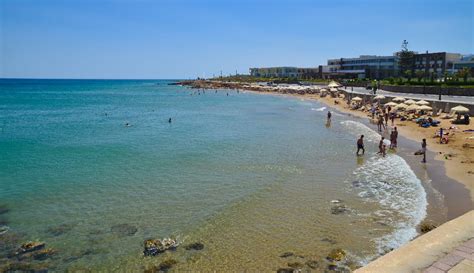 Gouves Beach, near Heraklion, in Hersonissos Municipality