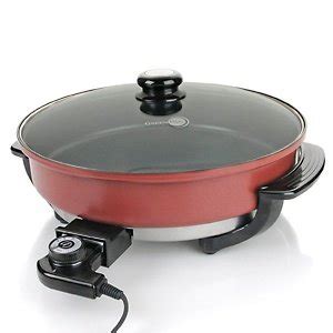 Amazon.com: GreenPan with Thermolon Jumbo 13" Round Electric Skillet ...