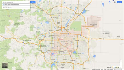 Denver, Colorado Map