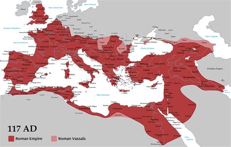 Map of the Roman Empire (at its largest point) | The Roman Empire