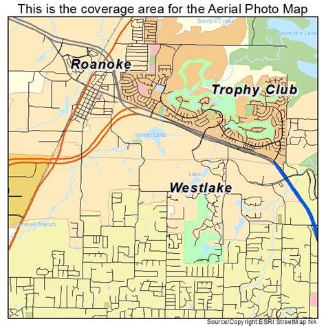 Aerial Photography Map of Westlake, TX Texas