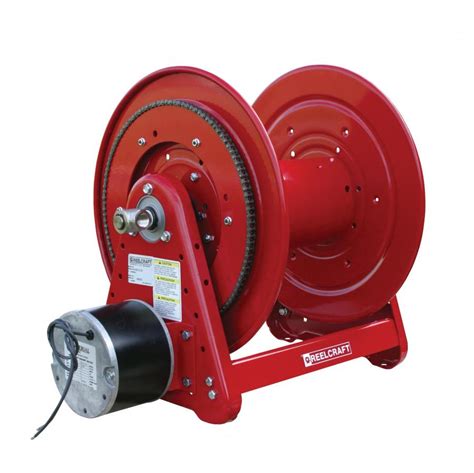 Reelcraft EA38112 M12D - 1/2 in. x 200 ft. Premium Duty 12 V DC Motor Driven Pressure Wash Hose Reel