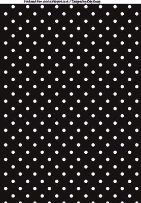 Polka Dots A4 Backing Paper in Black and White - CUP317798_572 ...