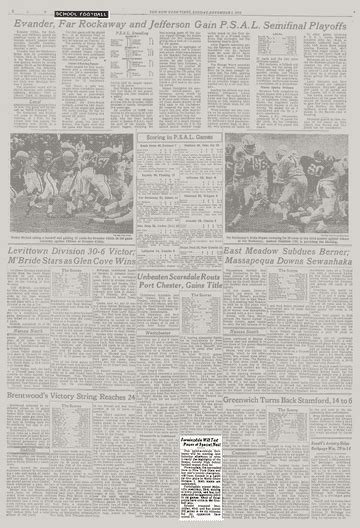 SCHOOL FOOTBALL - The New York Times