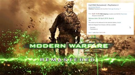 CALL OF DUTY MODERN WARFARE 2 REMASTERED RELEASE DATE? COMING NEXT MONTH.... - YouTube